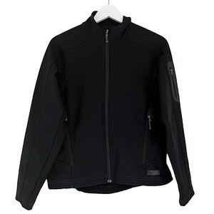 REI Women’s Softshell Fleece‎ Lined Full Zip Hiking Jacket Black Size Medium